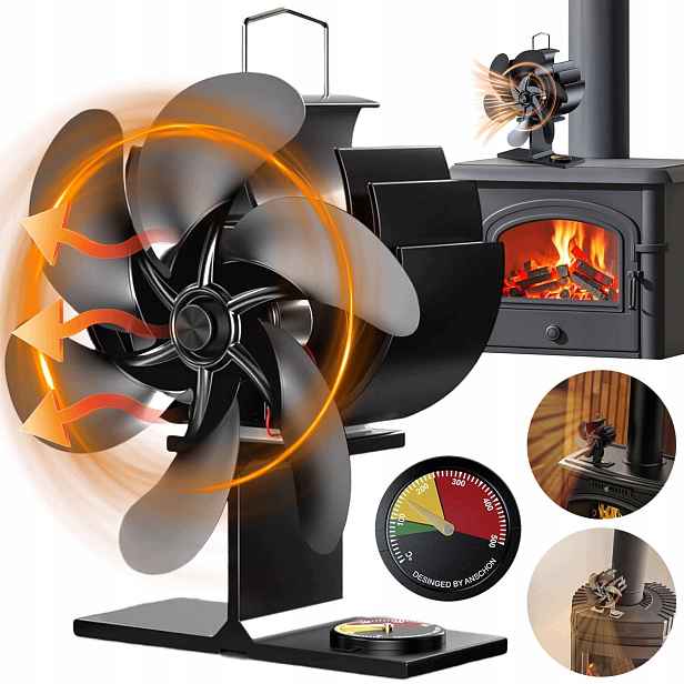 Krbový Ventilátor Termoelektrický Větráček Napájený Teplem Turbína