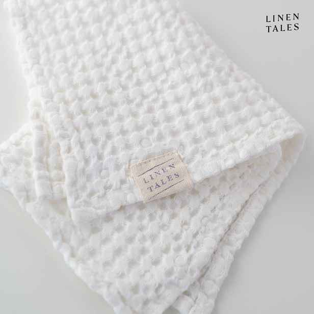 Bílý ručník 50x70 cm Honeycomb – Linen Tales
