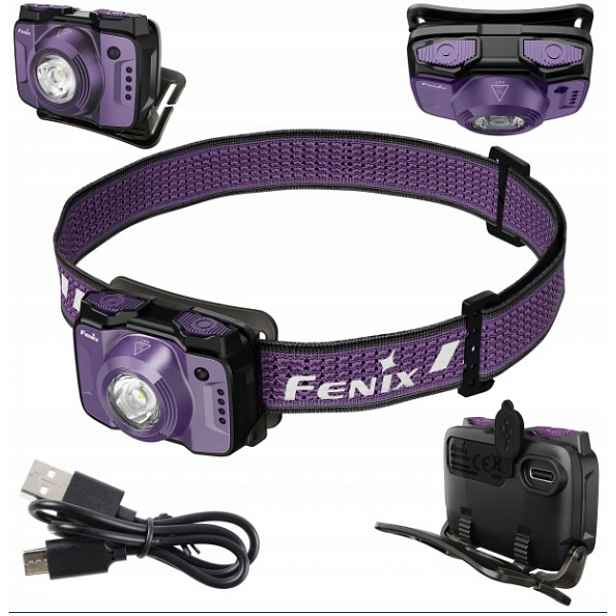 čelovka Fenix HL12R V2.0 fialová