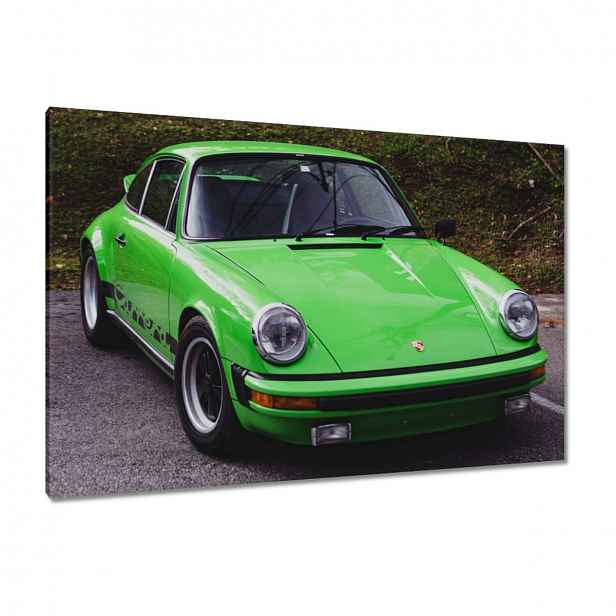 Obrazy 120x80 Zelené Prosche SportCar