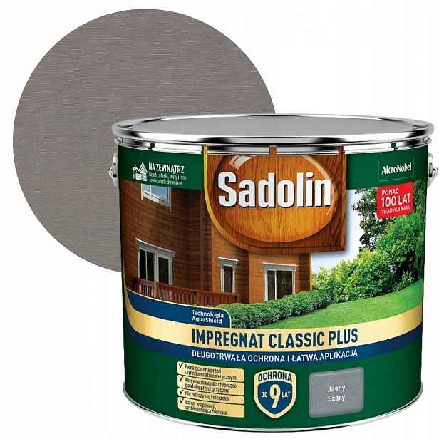 Sadolin Impregnat Classic Plus 9L Světle šedý