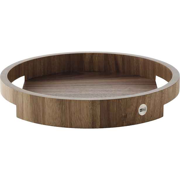 AdHoc Aura Servírovací tác dřevěný 30 cm, přírodní