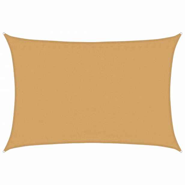 vidaXL Plachta proti slunci 160 g/m² obdélník písková 3,5 x 5 m HDPE