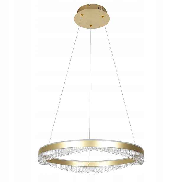 Závěsná lampa Milagro Swarovski ML0999 Zlatá Led 52W 60 cm Kolo