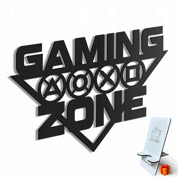 Dřevěný obraz 3D Gaming Zone Nástěnná Dekorace Dárek