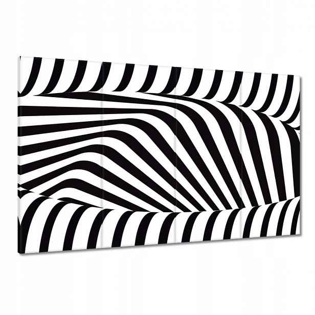 Obrazy 120x80 Abstrackja černobílá