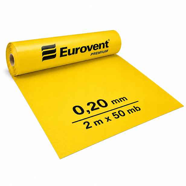 Fólie Žlutá Parozábrana Pod Vlnu Panely 0,2 0,20mm 100m2