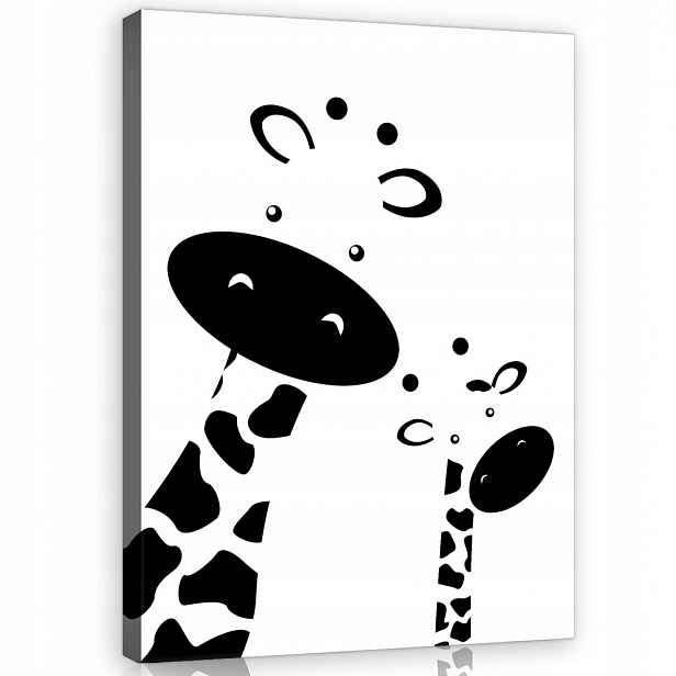 Obraz Na Plátně Canvas 60x80 Žirafy Žirafa