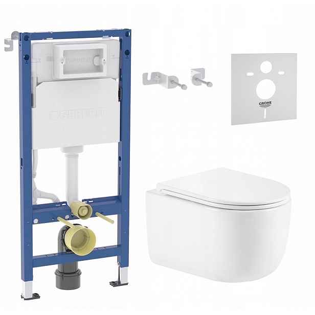 Podomítkový Wc set Geberit Wc mísa Lesna tornado Imprese 5v1