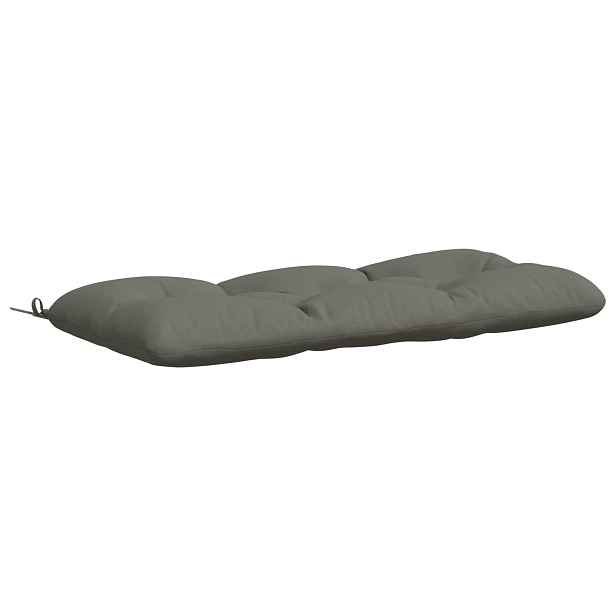 vidaXL Polštář na lavici VIANEN 100% polyester Šedá 130 x 50 x 12 cm