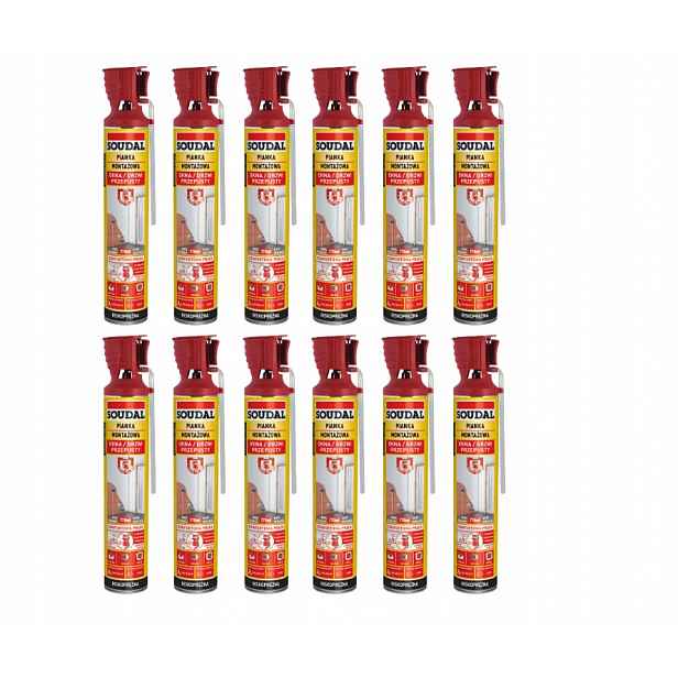 Soudal Polyretanová Montážní Pěna Genius Gun 770 ml karton 12 ks