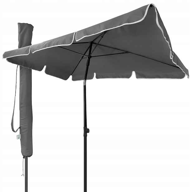 Vounot Rozbitý Zahradní Slunečník 200 x 125 CM Šedý