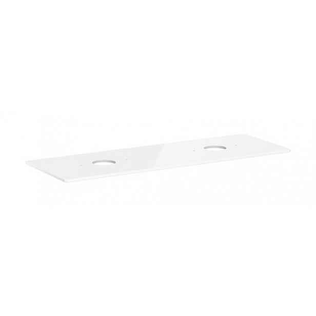 Deska pod umyvadlo Hansgrohe Xelu Q 156x1,6x55 cm bílá lesklá 54119050