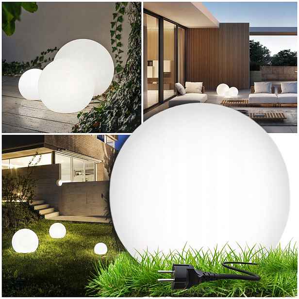 Zahradní Lampa Led Světelná Koule Cumulus S 30 cm