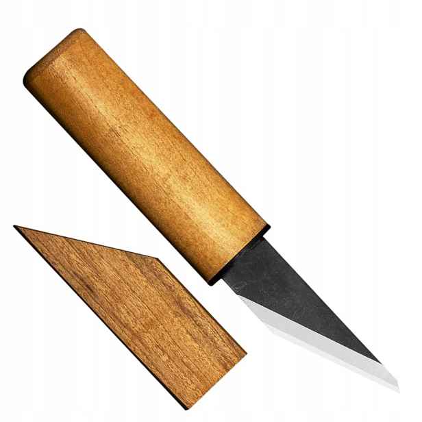 Kanetsune SK-4 Japonský velmi ostrý Nůž Kiridashi 4,8 cm Třešňové dřevo