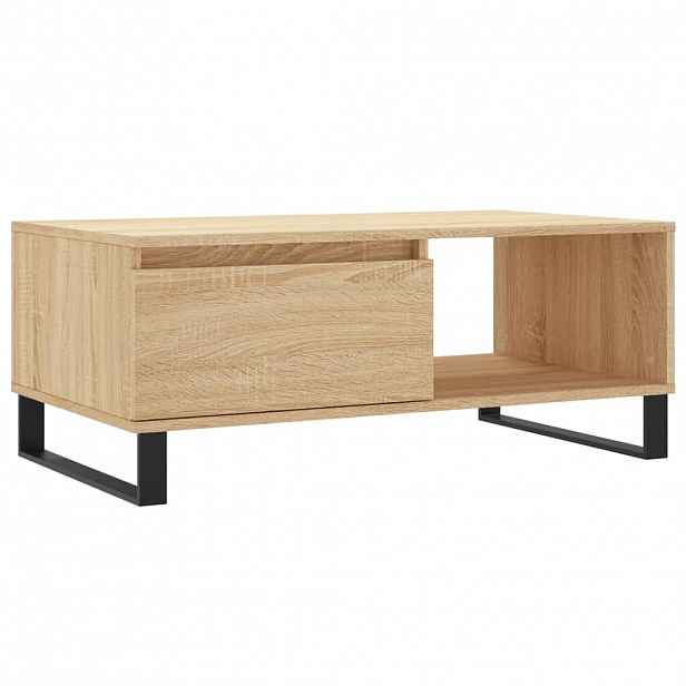 vidaXL Konferenční stolek dub sonoma 90x50x36,5 cm kompozitní dřevo