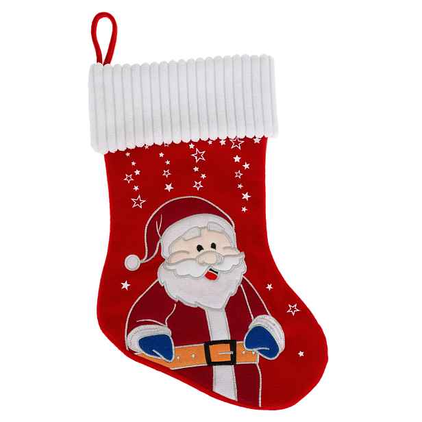 ATMOSPHERA Vánoční punčocha Santa Clause červená
