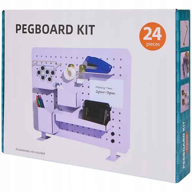 Pegboardová Stěna Na Nářadí Stojící Na Nářadí Do Garáže Fialová