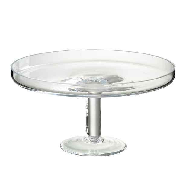 Transparentní skleněný podnos na dort Cake Tray - Ø 27*14cm J-Line by Jolipa