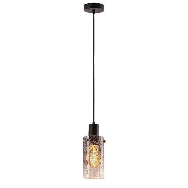 Rabalux Fumea Vintage závěsná lampa, černé skleněné stínítko E27 60W