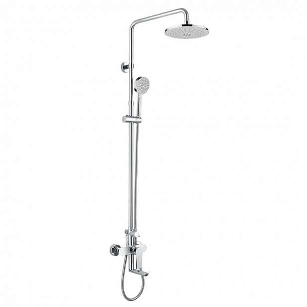 Mereo Dita - Sprchový set s vanovou baterií, průměr 20 cm, 1 proud, chrom CBE60101SAD