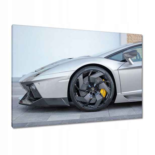 Obrazy 100x70 Stříbrné Auto