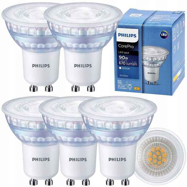 Philips Led žárovka GU10 6,7W 100W 670lm 3000K Výkonná EyeComfort CorePro 5x