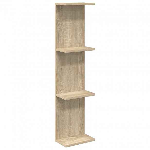 vidaXL Nástěnná polička Dub sonoma 25 x 15 x 100 cm Kompozitní dřevo