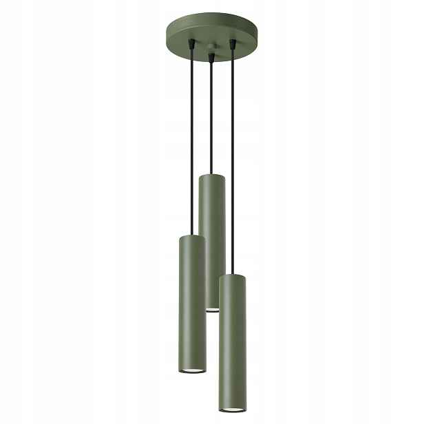 Sollux Lagos Závěsná lampa Zelená Kulatá 3xGU10 Ø20 cm
