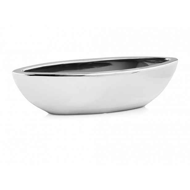 Keramický Obal 38 x 14 x 14 cm Loďka Stříbrná
