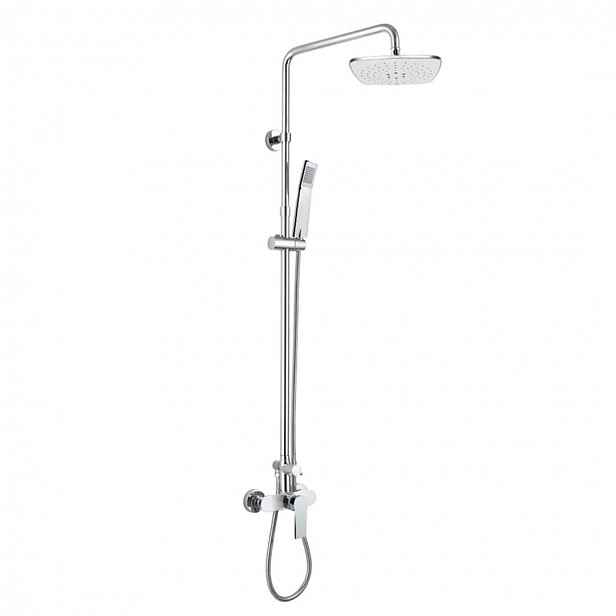Mereo Dita - Sprchový set s baterií, 23x23 cm, 1 proud, chrom CBE60104SBD