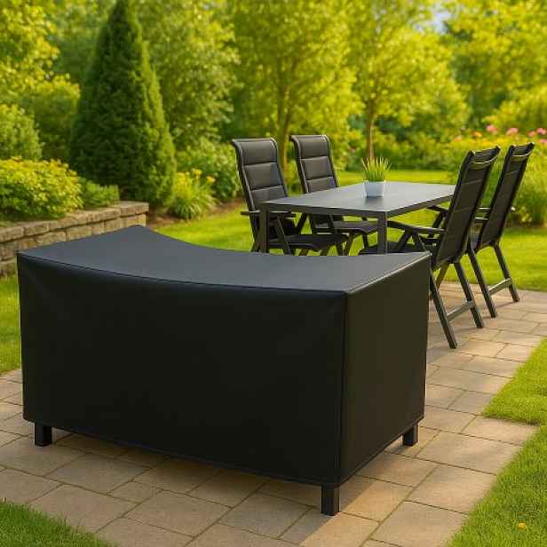 Doppler Ochranný obal na stůl 180 x 100 cm + 4 křesla polohovací, stohovací