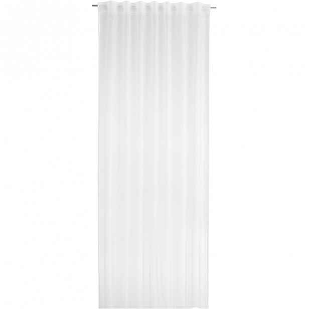 Hotový průhledný závěs Rita, 140x245 cm, bílý, 1 ks