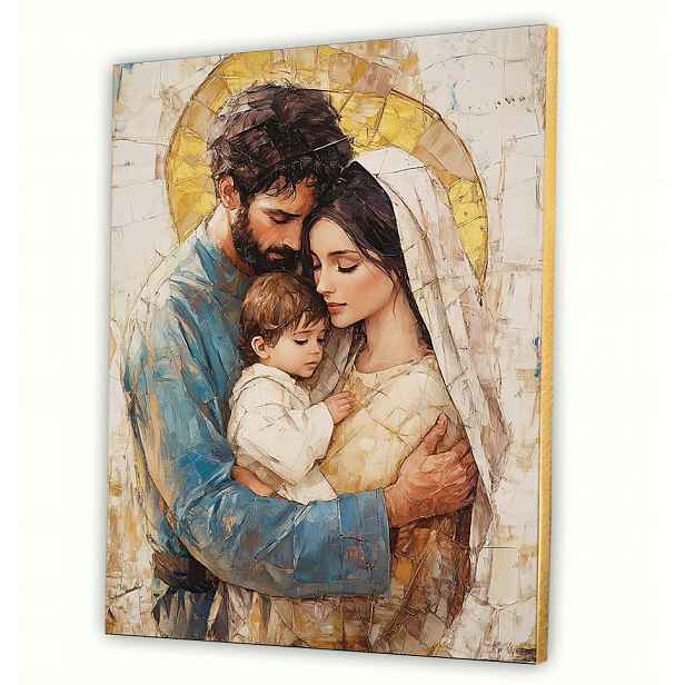 Obraz do obývacího pokoje Svatá rodina na plátně 30x40 cm náboženský dárek #909