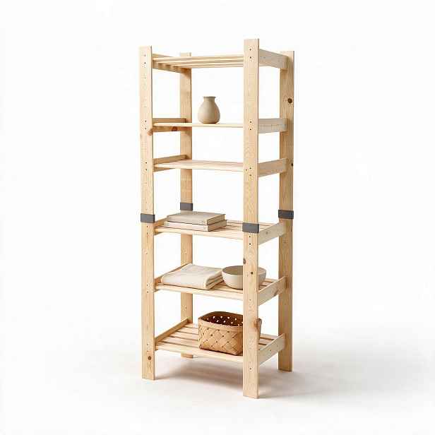 Dřevěný regál do archivu 156,8x40x47,3 cm borovicový Leo