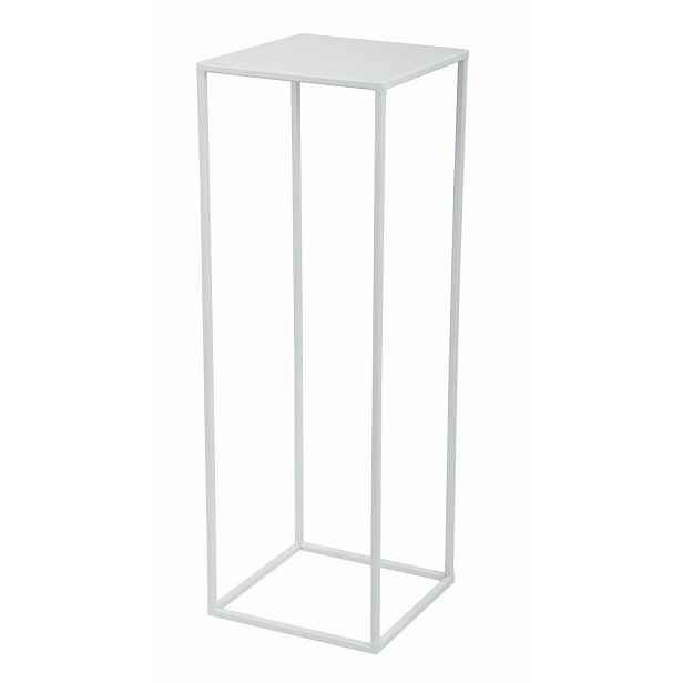 HowHomely Květinový stojan SILVIA 70 cm bílý
