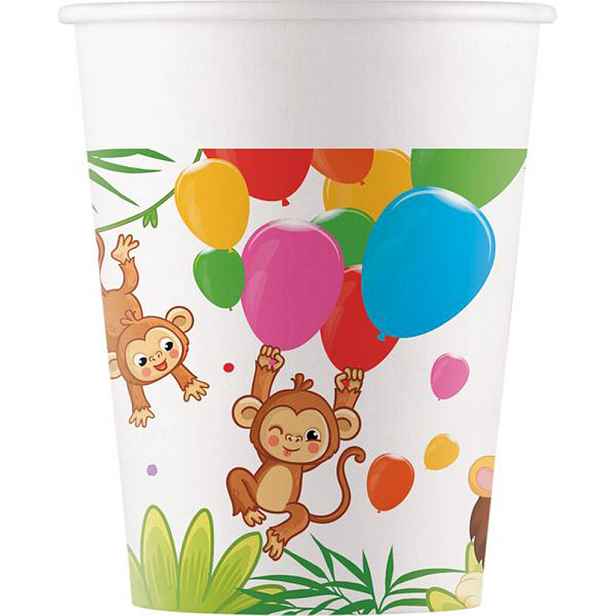 PROCOS Papírový kelímek 200ml džungle 8ks