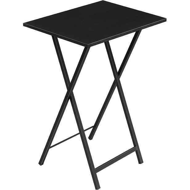 Skládací odkládací stolek Vasagle Abby 48 cm černý