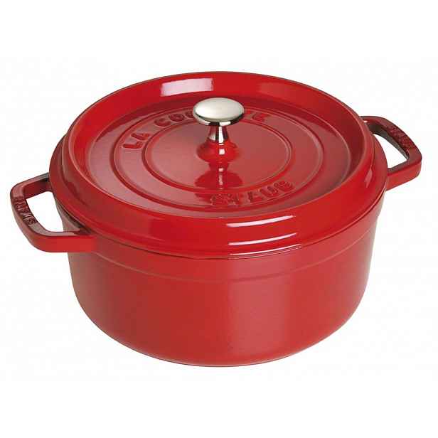 Staub Litinový hrnec s poklicí Cocotte, višňová, 30 cm / 8,35 l 1103006