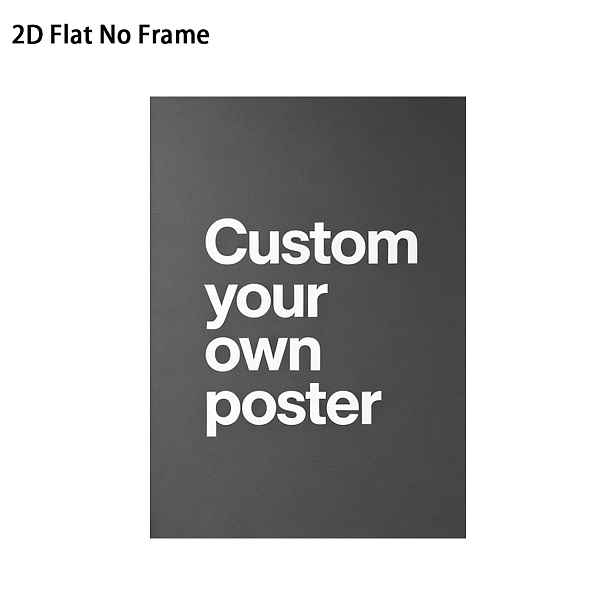 TEMU 2D Plochý, 1ks Vlastní Fotoposter - Personalizovaný Rodinný/Domácí Mazlíček Obrázek Bezrámový Tisk na Plátno Vhodný pro Svatbu, Narozeniny,