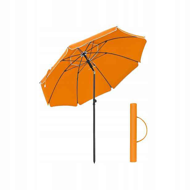 Deštník Songmics oranžový 160 x 210 cm