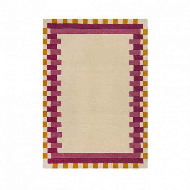 Flair Rugs VLNĚNÝ KOBEREC, 120/170 cm žlutá, růžová