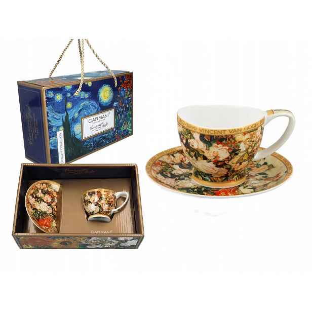 Šálek espresso Vanessa van Gogh Váza s růžemi