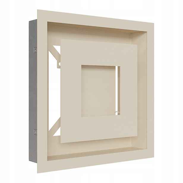 Ventilační mřížka do krbu Wind 22x22 krémová