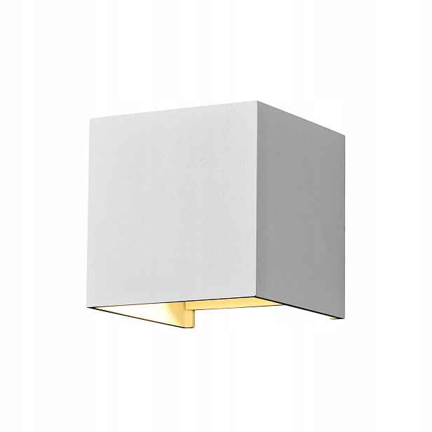 Venkovní nástěnná Led lampa čtvercová, bílá, horní a spodní část Maytoni