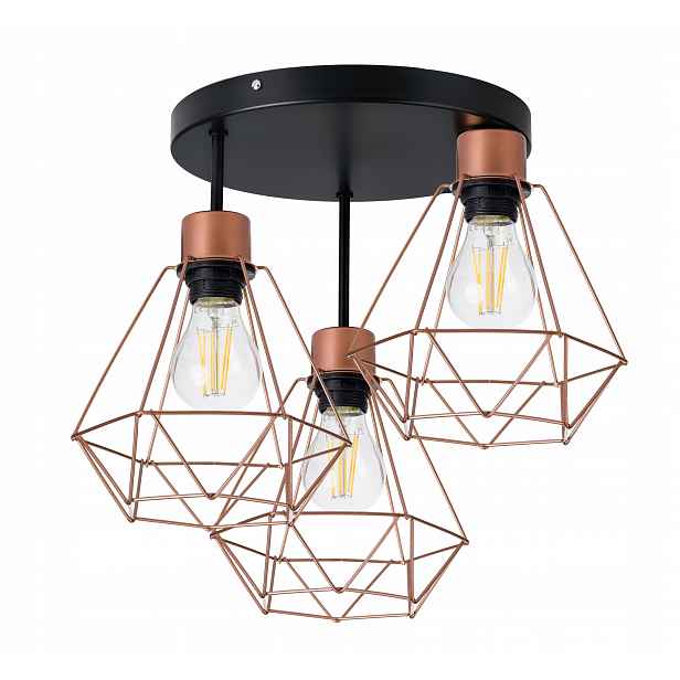 Lampa stropní svítidlo stropní lustr loft drát diamant 3