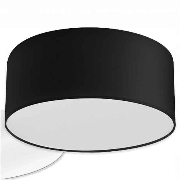 Stylový moderní stropní svítidlo Livo Ø 30 černá Led stropní lampa Panel 60 W