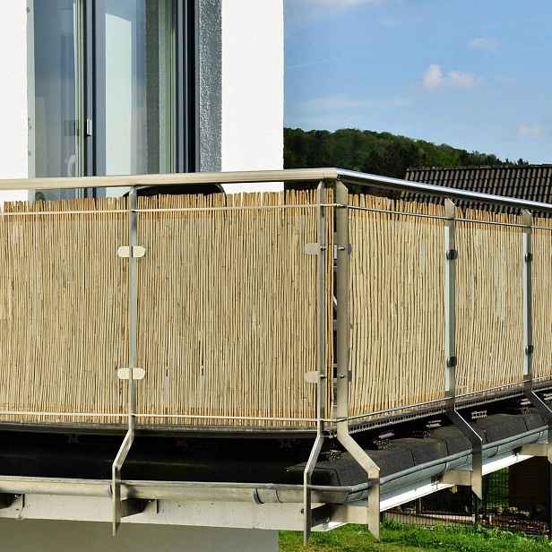 Přírodní rákosový paraván na balkon, terasu 90x300 cm