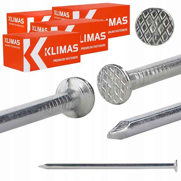 Stavební hřebíky 4,2 x 100 mm pozinkované 20 kg Klimas GBOC-42100