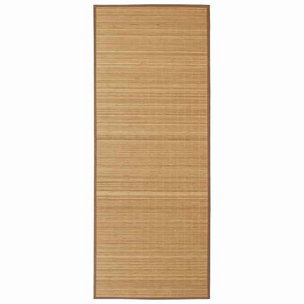 vidaXL Obdélníková hnědá bambusová rohož / koberec 80 x 200 cm